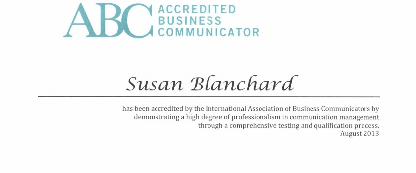 Accredited Business Communicator Designation By The International Association Of Business Communicators